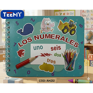 LIBRETA APRENDER ESCRIBIR LETRAS Y NUMEROS PAQUETE 48 PIEZAS