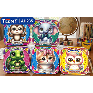 LIBRO PARA COLOREAR PAQUETE 12 PIEZAS SURTIDO