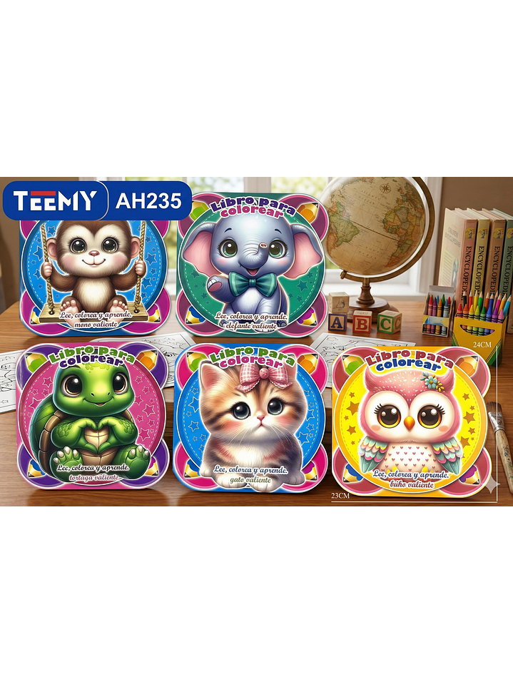 LIBRO PARA COLOREAR PAQUETE 12 PIEZAS SURTIDO 1
