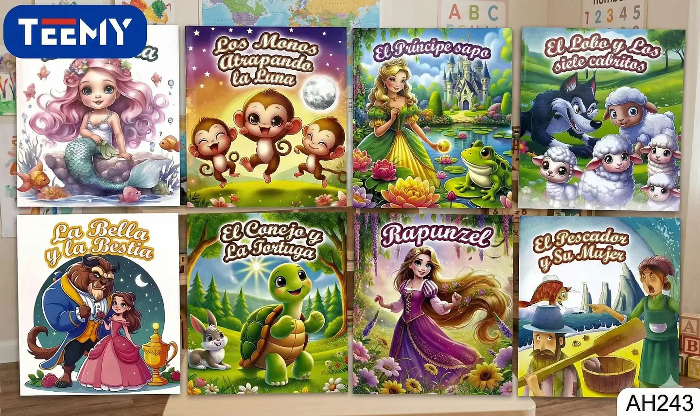 LIBROS DE CUENTOS PAQUETE 8 PIEZAS SURTIDOS (AH243) 1