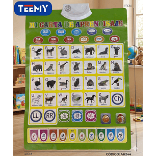 CUADRO ELECTRONICO DE APRENDIZAJE ANIMALES LETRAS Y NUMEROS , PRECIO PUBLICADO ES AL POR MAYOR Y DEBEN SER 3 UNIDADES DEL MISMO 