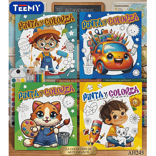 LIBRO PARA COLOREAR PAQUETE 12 PIEZAS SURTIDO