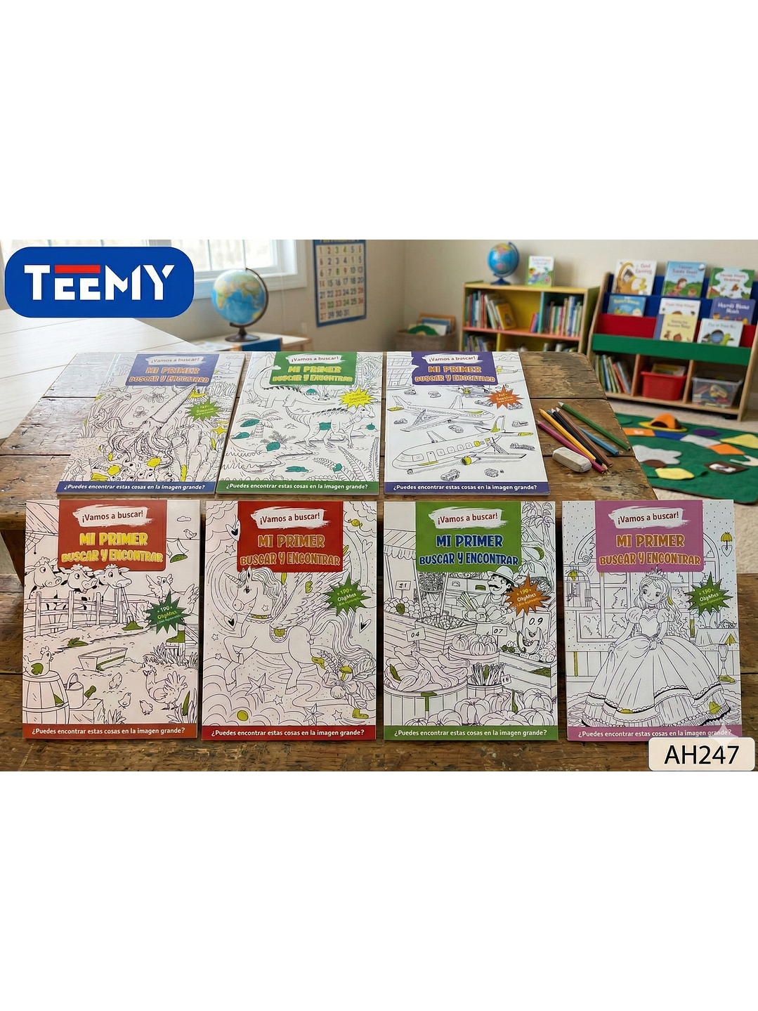 LIBRO DE BUSCA Y ENCUENTRA PAQUETE 12 PIEZAS SURTIDO 1