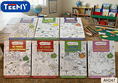 LIBRO DE BUSCA Y ENCUENTRA PAQUETE 12 PIEZAS SURTIDO
