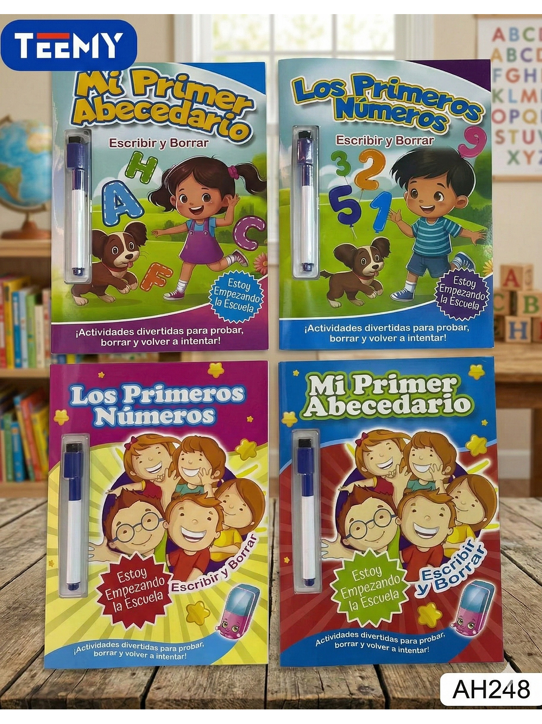 LIBRO APRENDER ESCRIBIR  LETRAS Y NUMEROS PAQUETE 12 PIEZAS SURTIDO 1