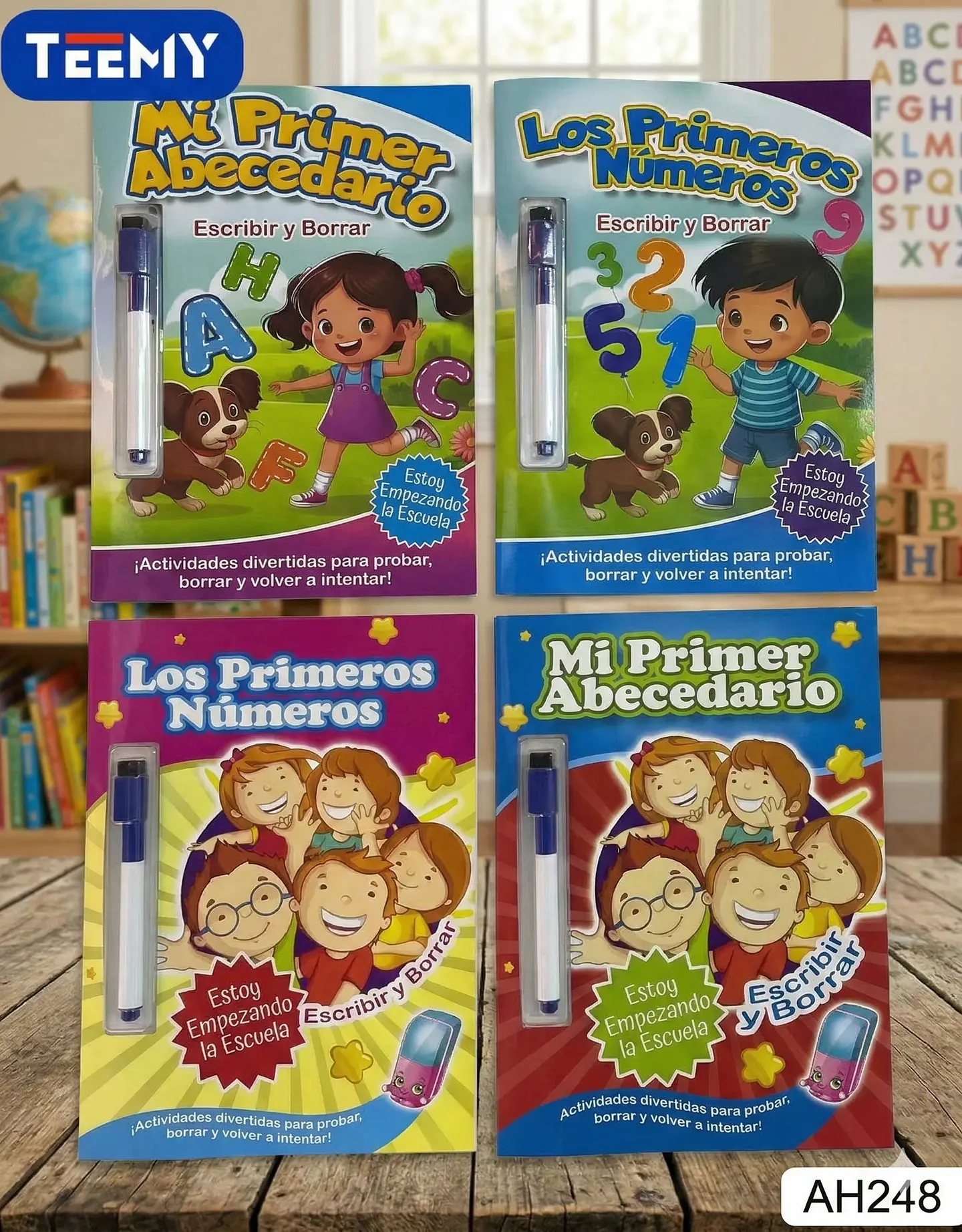 LIBRO APRENDER ESCRIBIR  LETRAS Y NUMEROS PAQUETE 12 PIEZAS SURTIDO (AH248) 1