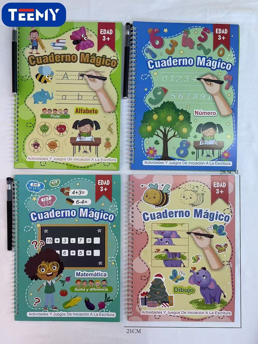 LIBRO APRENDER ESCRIBIR  LETRAS Y NUMEROS PAQUETE 12 PIEZAS SURTIDO 2