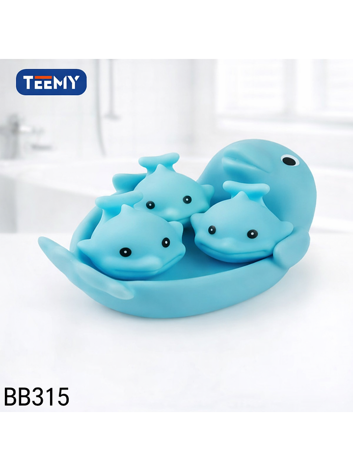 JUGUETE DE BAÑO DELFINES, PRECIO PUBLICADO ES AL POR MAYOR Y DEBEN SER 3 UNIDADES DEL MISMO  1