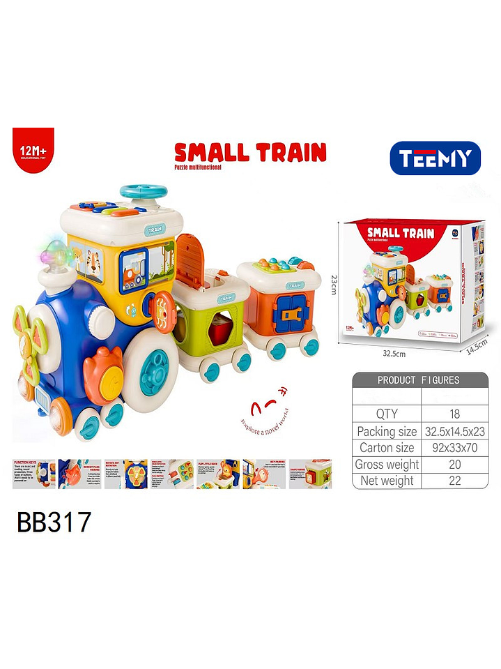 TREN DIDACTICO, PRECIO PUBLICADO ES AL POR MAYOR Y DEBEN SER 4 UNIDADES DEL MISMO  1