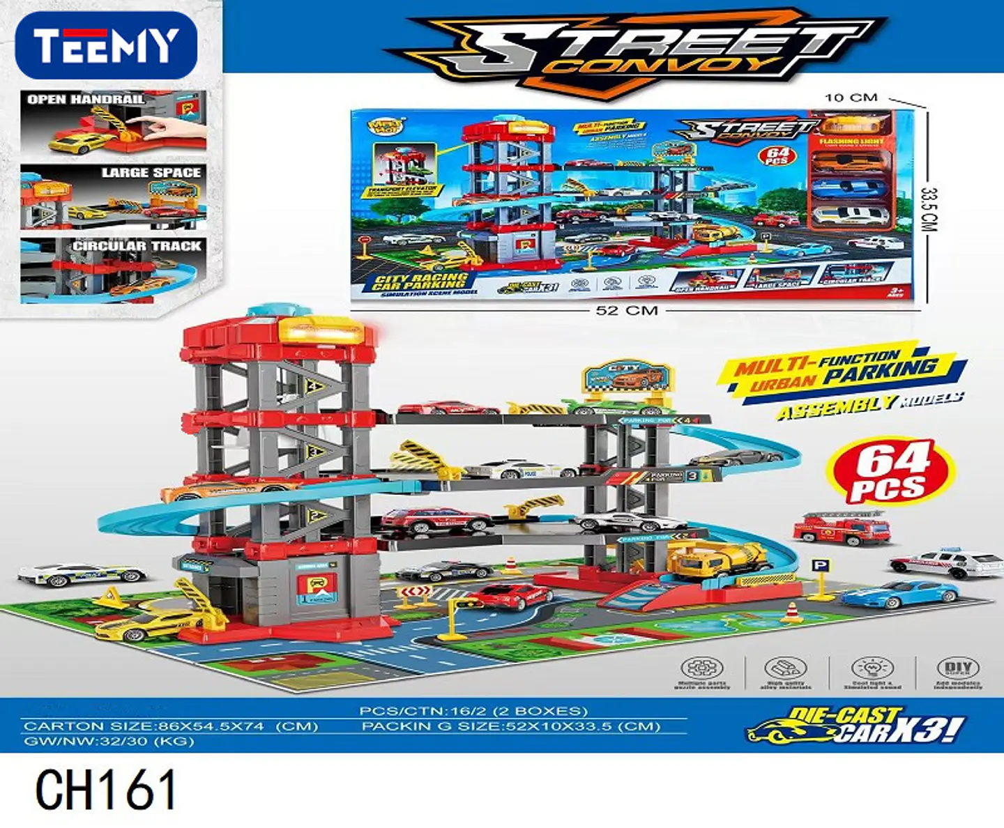 ESTACIONAMIENTO CON CARROS, 3 DEL MISMO POR MAYOR  (CH161) 1