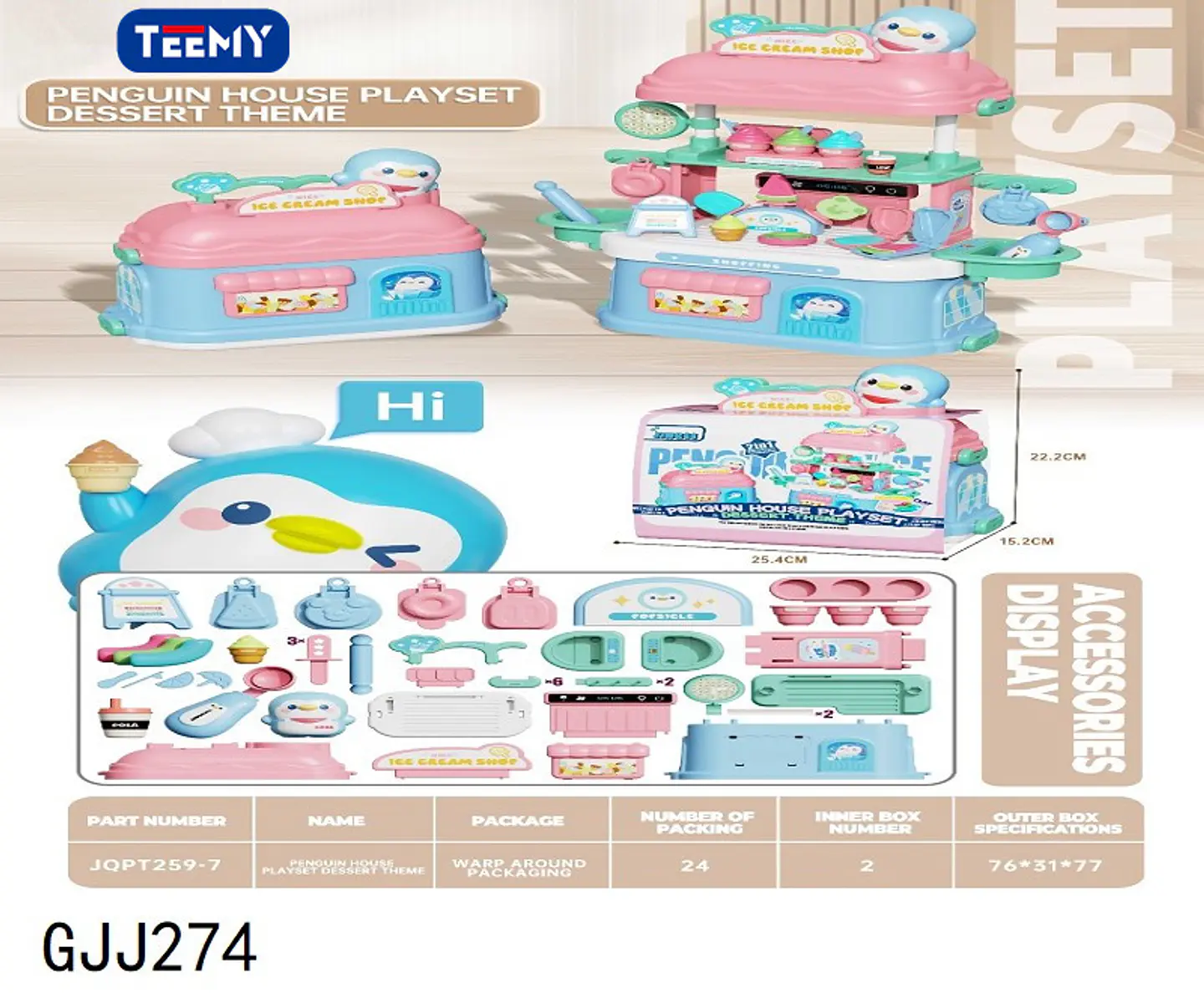 CASA DE PINGUINO, 3 DEL MISMO POR MAYOR  (GJJ274) 1