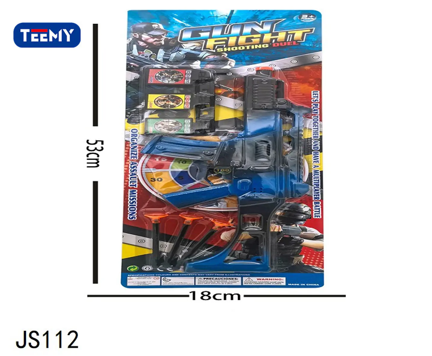 PISTOLA CON TIRO AL BLANCO, 3 DEL MISMO POR MAYOR  (JS112) 1