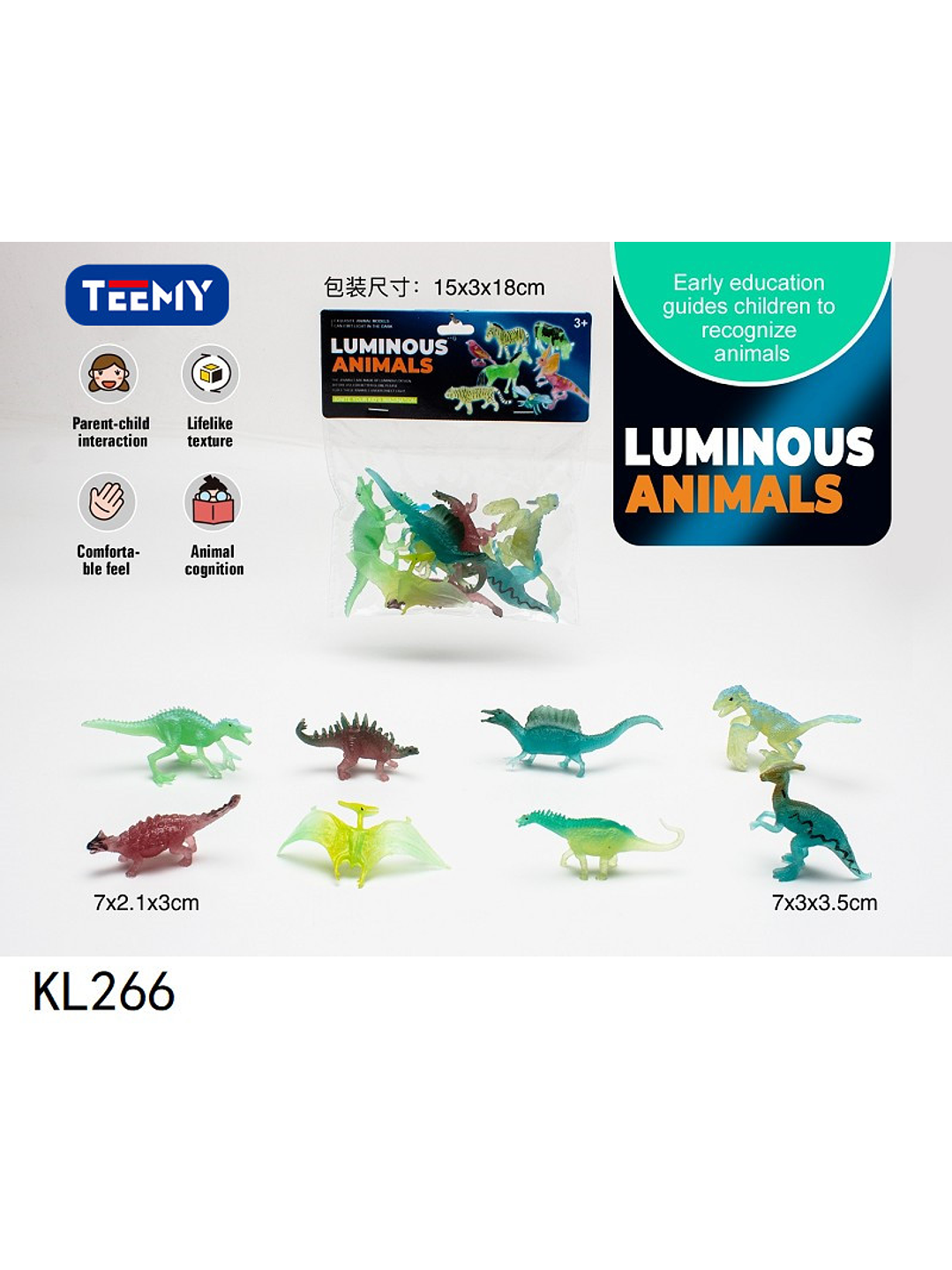 DINOSAURIOS BRILLAN EN LA OSCURIDAD , PRECIO PUBLICADO ES AL POR MAYOR Y DEBEN SER 3 UNIDADES DEL MISMO  1