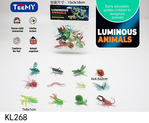 INSECTOS JUGUETE BRILLAN EN LA OSCURIDAD , PRECIO PUBLICADO ES AL POR MAYOR Y DEBEN SER 3 UNIDADES DEL MISMO 