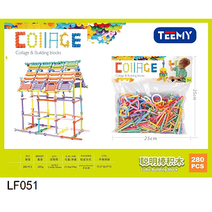 BLOQUES ARMABLES 280 PIEZAS  , PRECIO PUBLICADO ES AL POR MAYOR Y DEBEN SER 3 UNIDADES DEL MISMO 