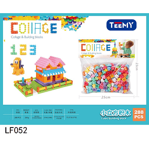 BLOQUES ARMABLES 288 PIEZAS  , PRECIO PUBLICADO ES AL POR MAYOR Y DEBEN SER 3 UNIDADES DEL MISMO 