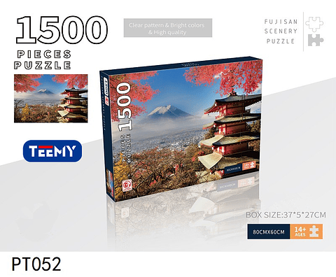 PUZZLE 1500 PIEZAS, PRECIO PUBLICADO ES AL POR MAYOR Y DEBEN SER 3 UNIDADES DEL MISMO 