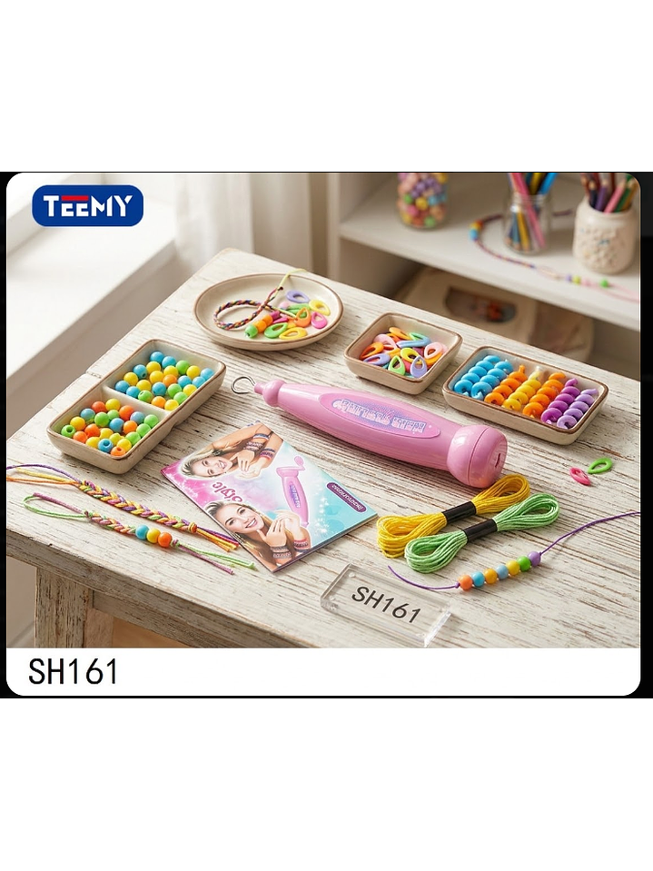 JUEGO DE MANUALIDADES PARA HACER PULSERAS, PRECIO PUBLICADO ES AL POR MAYOR Y DEBEN SER 3 UNIDADES DEL MISMO  1