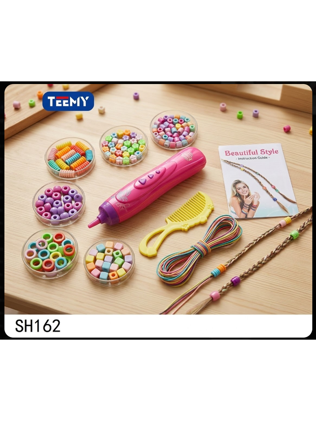 JUEGO DE MANUALIDADES PARA EL CABELLO, PRECIO PUBLICADO ES AL POR MAYOR Y DEBEN SER 3 UNIDADES DEL MISMO  1