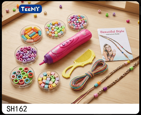 JUEGO DE MANUALIDADES PARA EL CABELLO, PRECIO PUBLICADO ES AL POR MAYOR Y DEBEN SER 3 UNIDADES DEL MISMO 