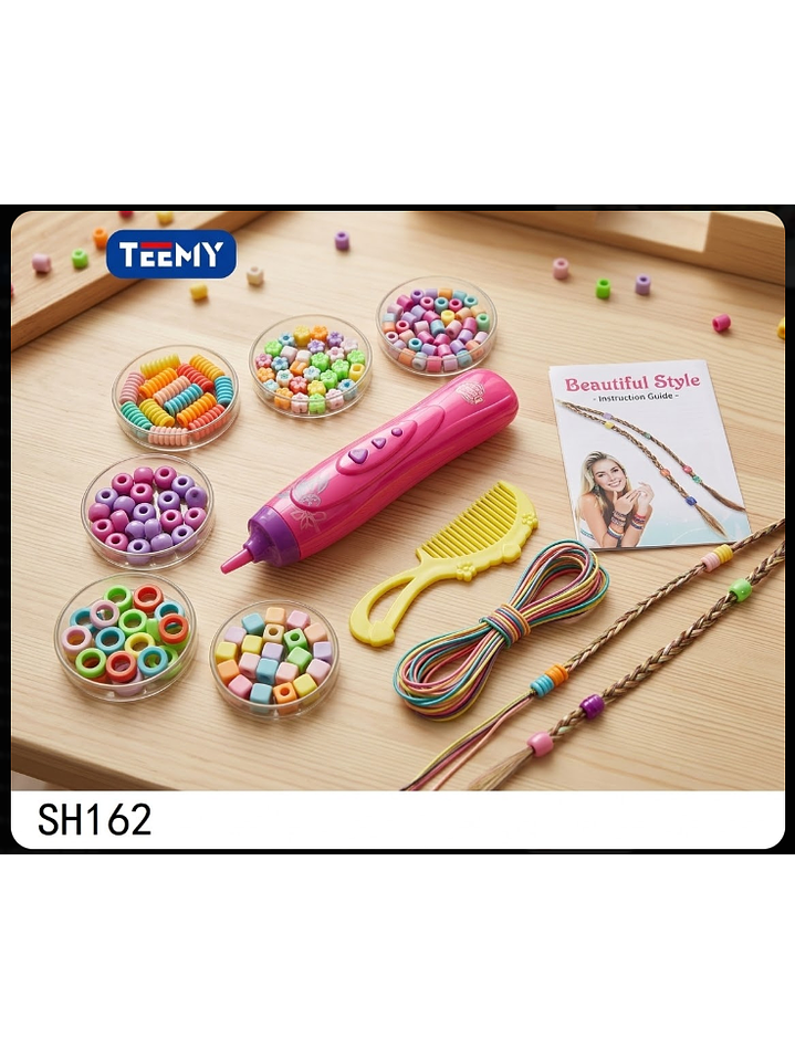 JUEGO DE MANUALIDADES PARA EL CABELLO, PRECIO PUBLICADO ES AL POR MAYOR Y DEBEN SER 3 UNIDADES DEL MISMO  1