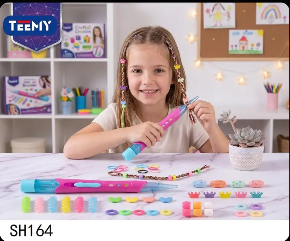 JUEGO DE MANUALIDADES PARA EL CABELLO, 3 DEL MISMO POR MAYOR  (SH164) 1