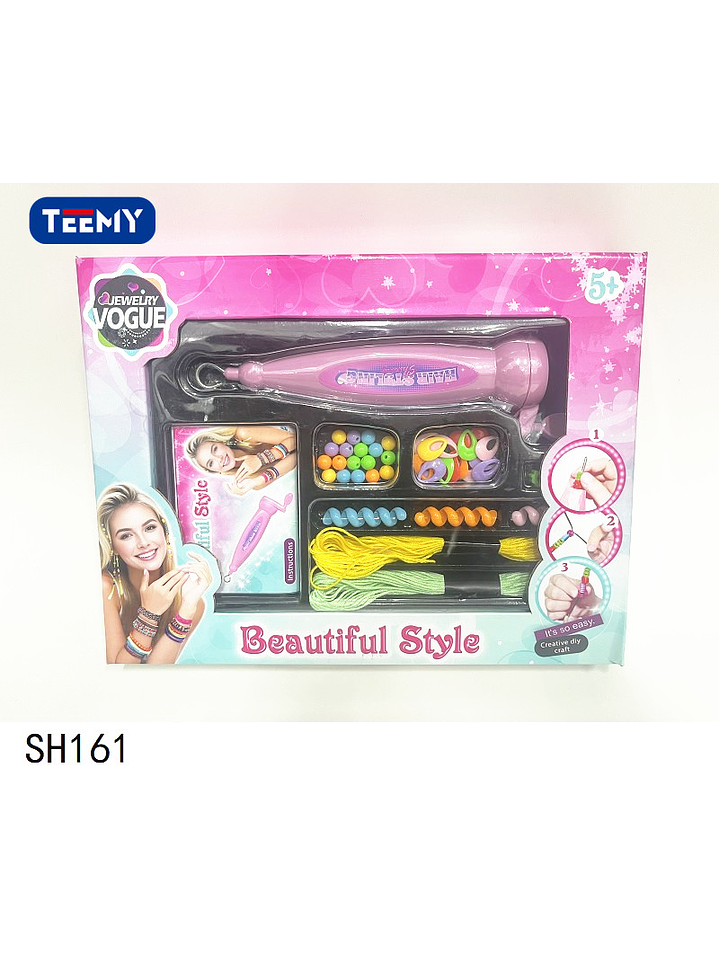 JUEGO DE MANUALIDADES PARA HACER PULSERAS, PRECIO PUBLICADO ES AL POR MAYOR Y DEBEN SER 3 UNIDADES DEL MISMO  2