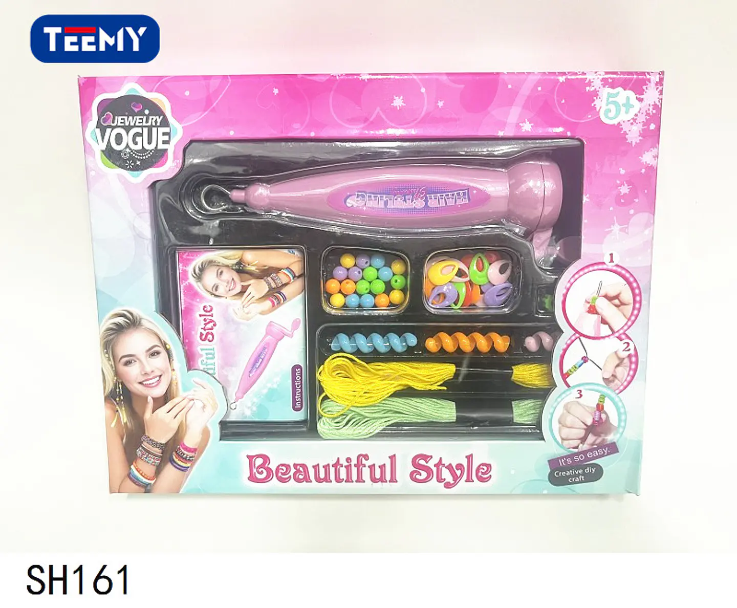 JUEGO DE MANUALIDADES PARA HACER PULSERAS, 3 DEL MISMO POR MAYOR  (SH161) 2