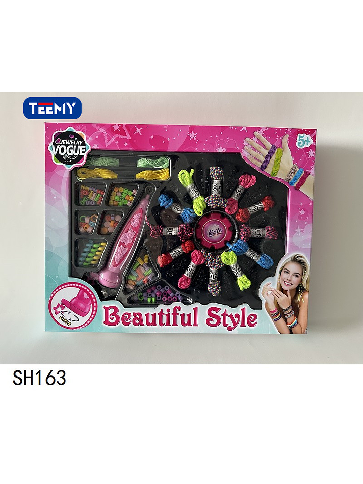 JUEGO DE MANUALIDADES PARA HACER PULSERAS, PRECIO PUBLICADO ES AL POR MAYOR Y DEBEN SER 3 UNIDADES DEL MISMO  2