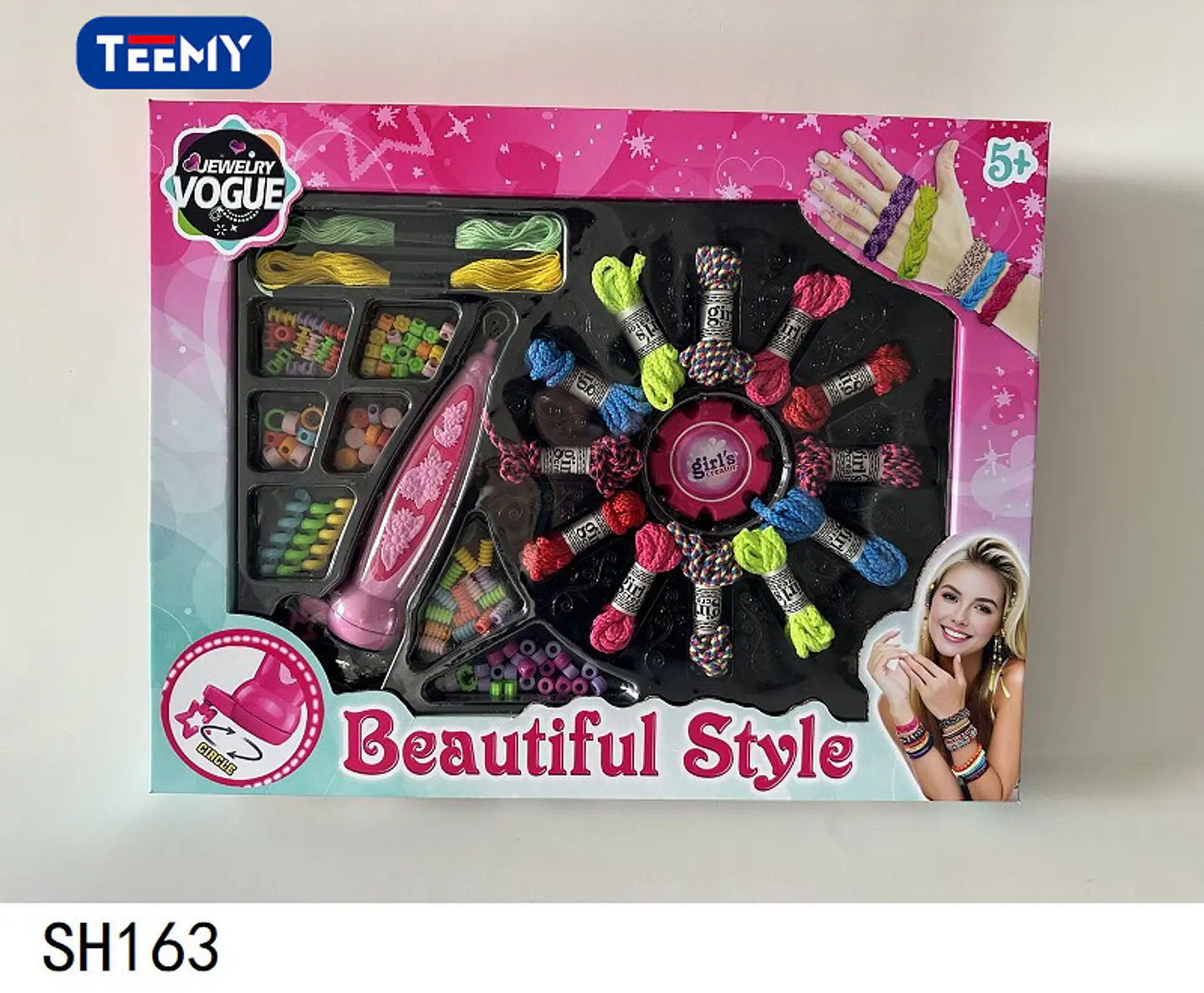 JUEGO DE MANUALIDADES PARA HACER PULSERAS, 3 DEL MISMO POR MAYOR  (SH163) 2