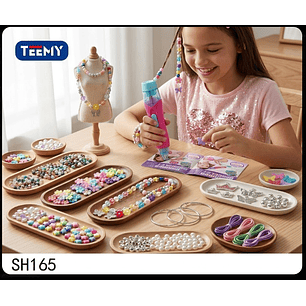 JUEGO DE MANUALIDADES CABELLO Y PULSERAS, PRECIO PUBLICADO ES AL POR MAYOR Y DEBEN SER 3 UNIDADES DEL MISMO 