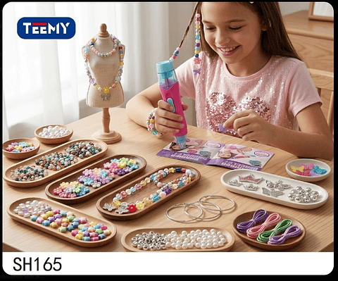 JUEGO DE MANUALIDADES CABELLO Y PULSERAS, PRECIO PUBLICADO ES AL POR MAYOR Y DEBEN SER 3 UNIDADES DEL MISMO 