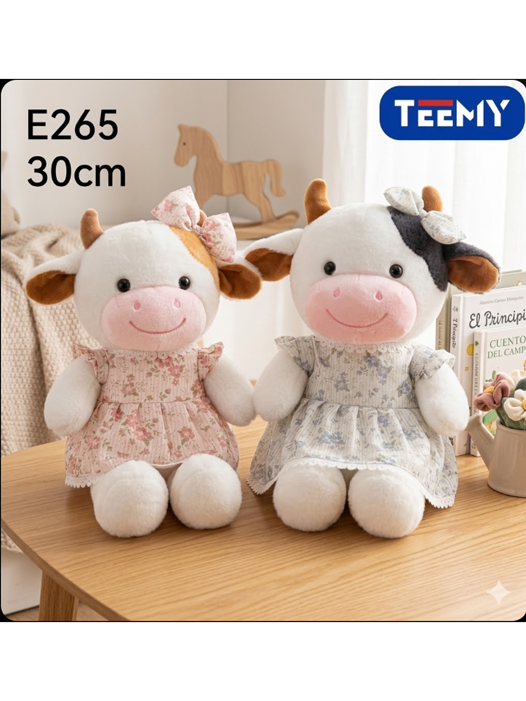 PELUCHE VACA 20 CM, PRECIO PUBLICADO ES AL POR MAYOR Y DEBEN SER 3 UNIDADES DEL MISMO  1