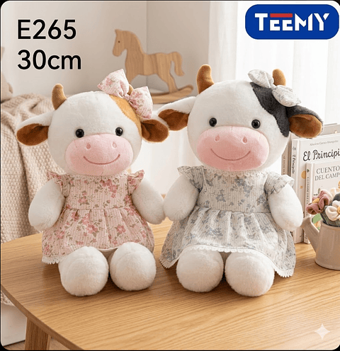 PELUCHE VACA 20 CM, PRECIO PUBLICADO ES AL POR MAYOR Y DEBEN SER 3 UNIDADES DEL MISMO 