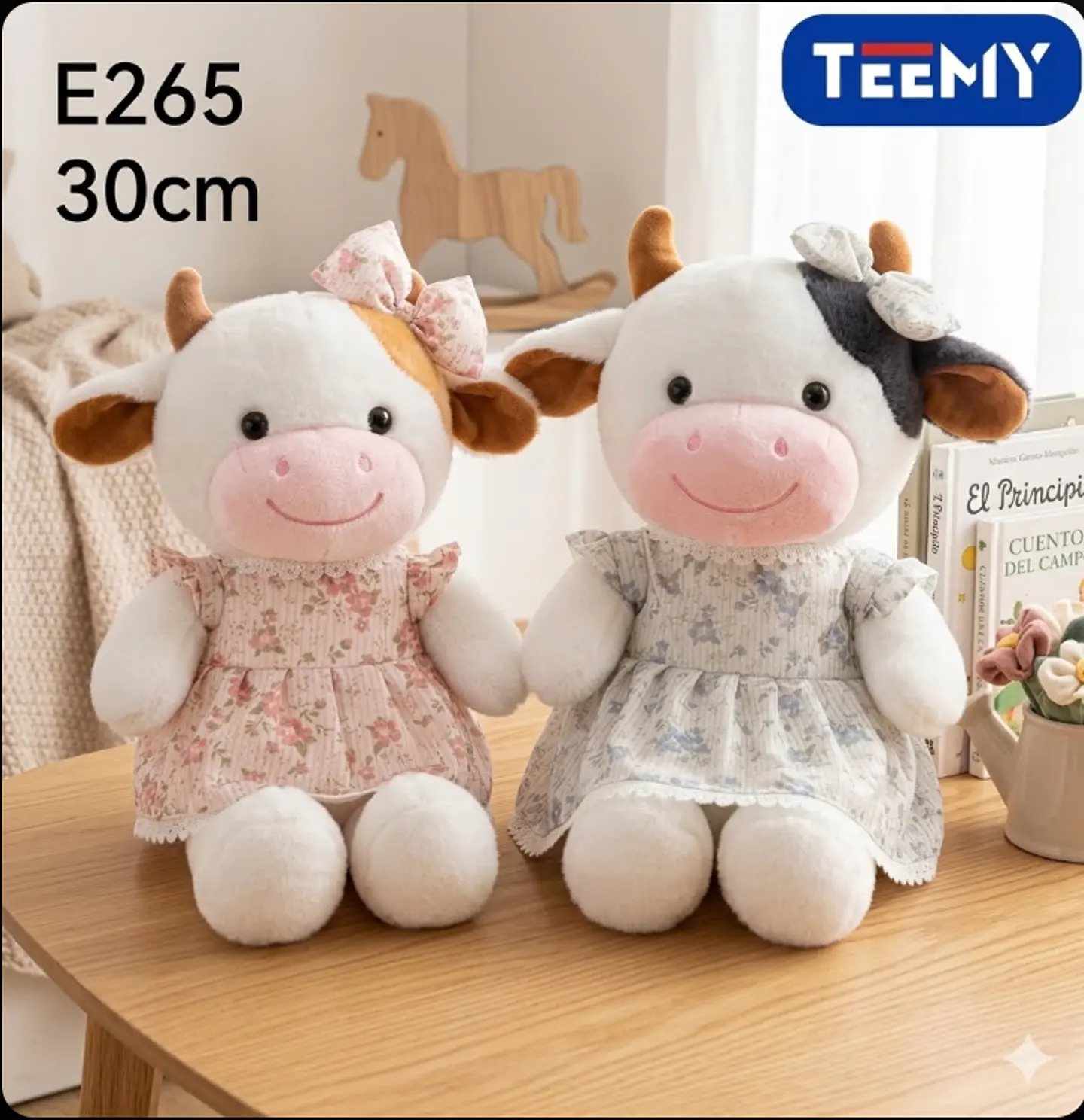 PELUCHE VACA 20 CM, 3 DEL MISMO POR MAYOR  (E265) 1