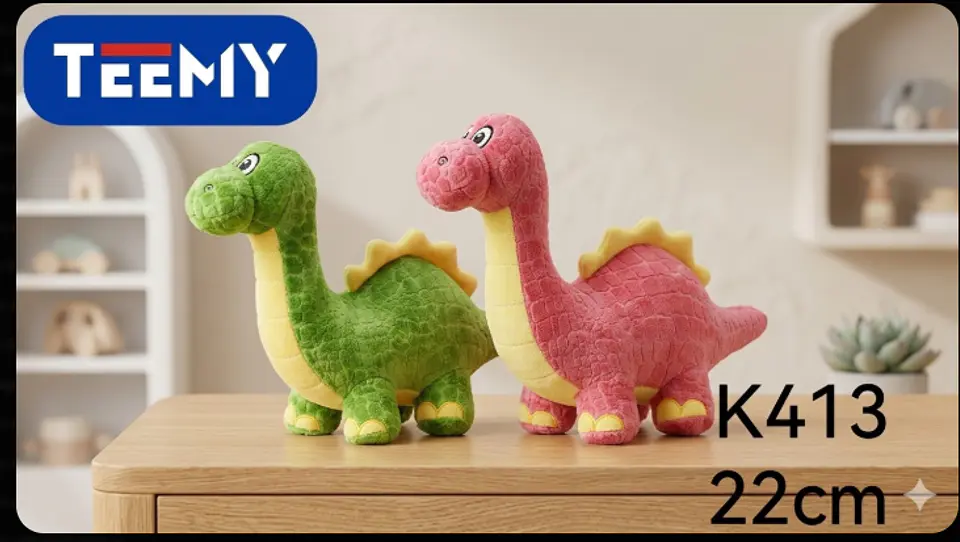 PELUCHE DINOSAURIO 22 CM, 3 DEL MISMO POR MAYOR  (K413) 1