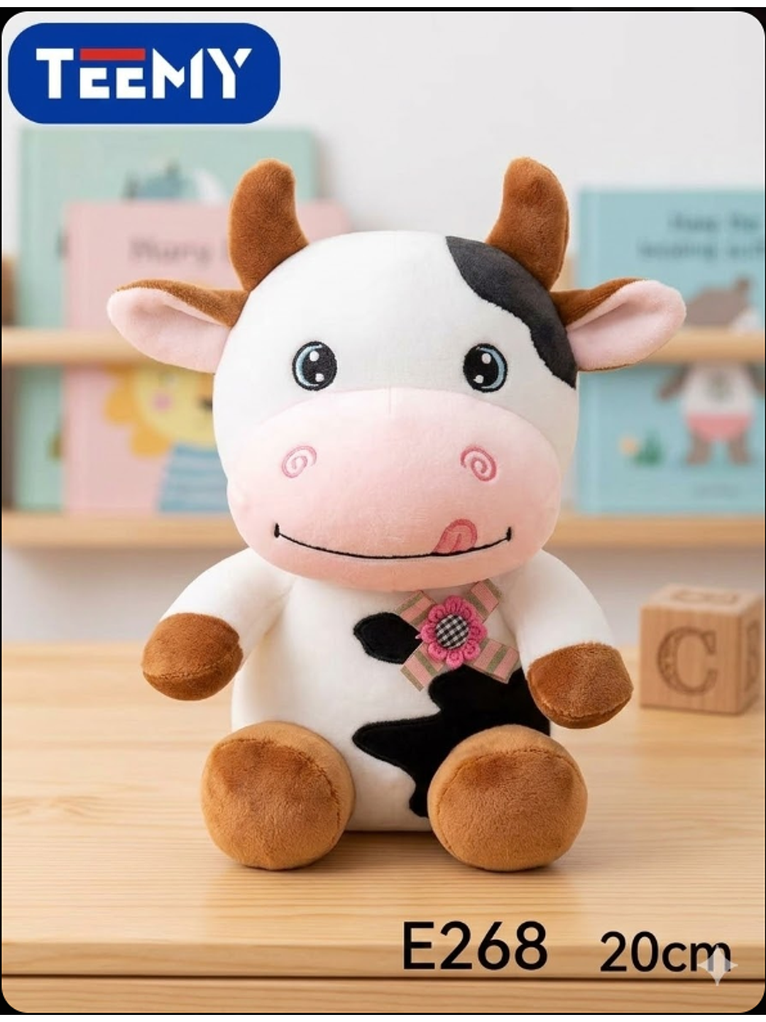 PELUCHE VACA 20 CM, PRECIO PUBLICADO ES AL POR MAYOR Y DEBEN SER 3 UNIDADES DEL MISMO  1