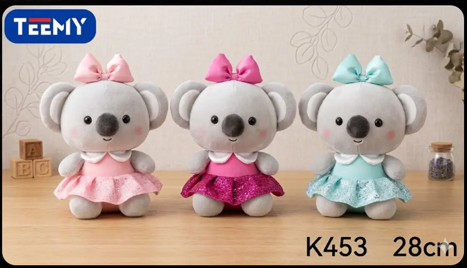 PELUCHE KOALA 28 CM, 3 DEL MISMO POR MAYOR  (K453) 1