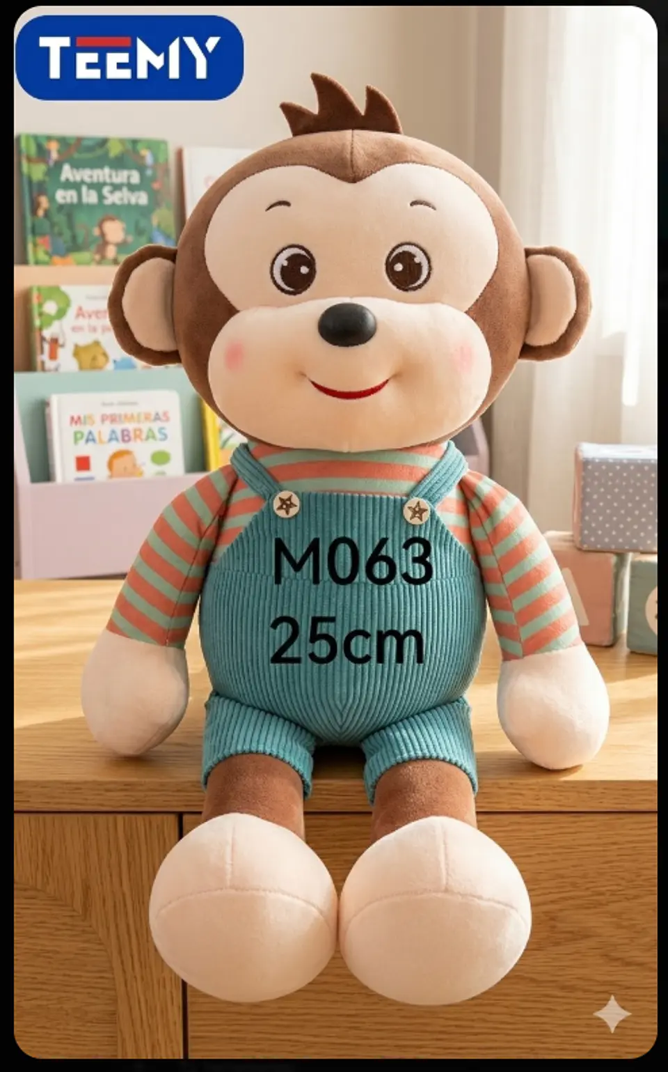PELUCHE MONO 25 CM, 3 DEL MISMO POR MAYOR  (M063) 1