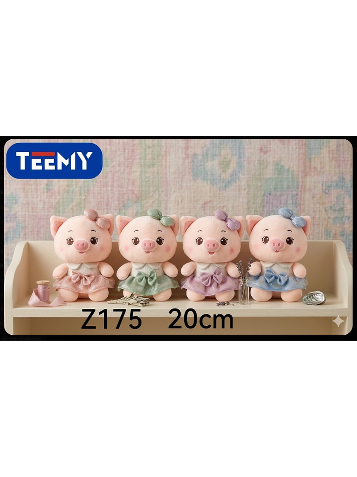 PELUCHE CHANCHO 20 CM , PRECIO PUBLICADO ES AL POR MAYOR Y DEBEN SER 3 UNIDADES DEL MISMO  1