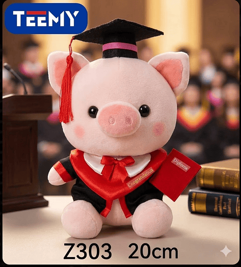 PELUCHE CHANCHO 20 CM , PRECIO PUBLICADO ES AL POR MAYOR Y DEBEN SER 3 UNIDADES DEL MISMO 