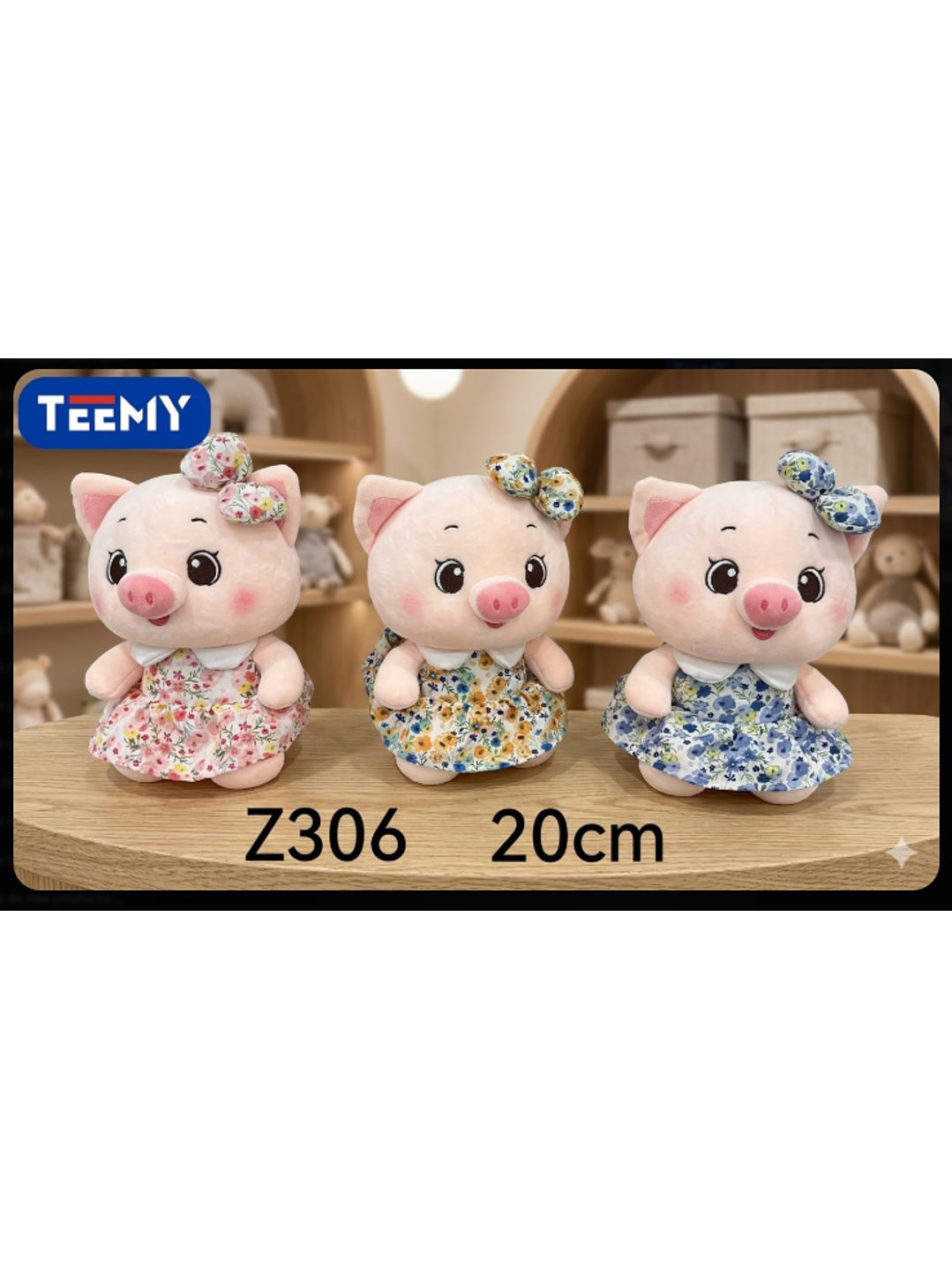 PELUCHE CHANCHO 20 CM , PRECIO PUBLICADO ES AL POR MAYOR Y DEBEN SER 3 UNIDADES DEL MISMO  1