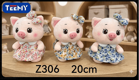 PELUCHE CHANCHO 20 CM , PRECIO PUBLICADO ES AL POR MAYOR Y DEBEN SER 3 UNIDADES DEL MISMO 