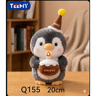 PELUCHE PINGUINO 20 CM , PRECIO PUBLICADO ES AL POR MAYOR Y DEBEN SER 3 UNIDADES DEL MISMO 