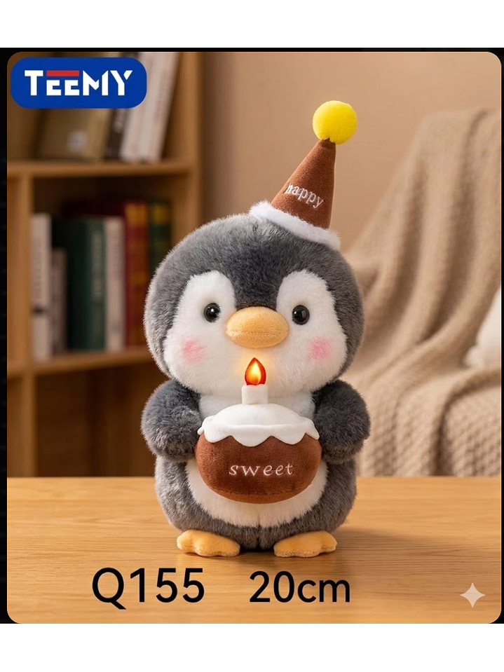 PELUCHE PINGUINO 20 CM , PRECIO PUBLICADO ES AL POR MAYOR Y DEBEN SER 3 UNIDADES DEL MISMO  1