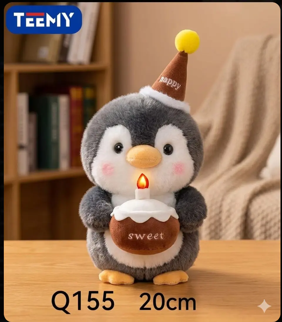 PELUCHE PINGUINO 20 CM , 3 DEL MISMO POR MAYOR  (Q155) 1