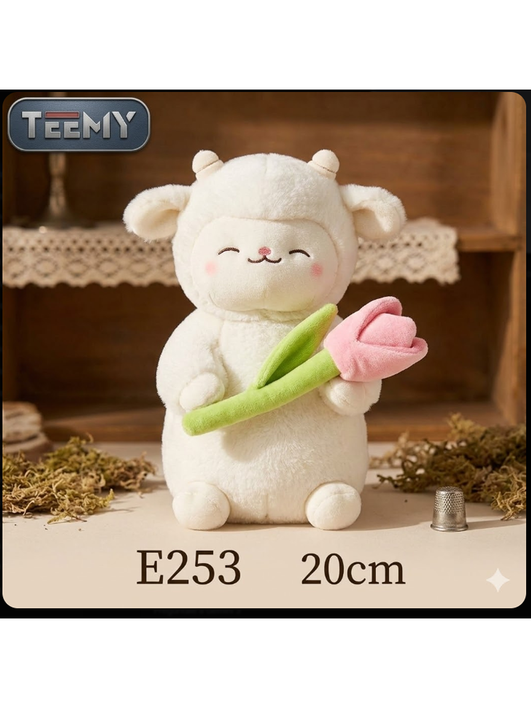 PELUCHE OVEJA 20 CM, PRECIO PUBLICADO ES AL POR MAYOR Y DEBEN SER 3 UNIDADES DEL MISMO  1