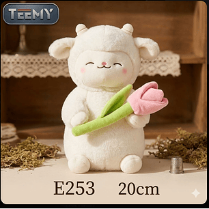 PELUCHE OVEJA 20 CM, PRECIO PUBLICADO ES AL POR MAYOR Y DEBEN SER 3 UNIDADES DEL MISMO 