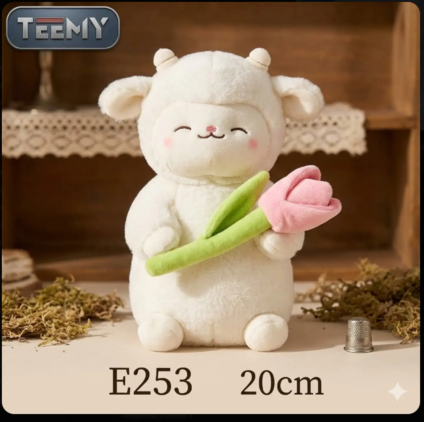 PELUCHE OVEJA 20 CM, 3 DEL MISMO POR MAYOR  (E253) 1