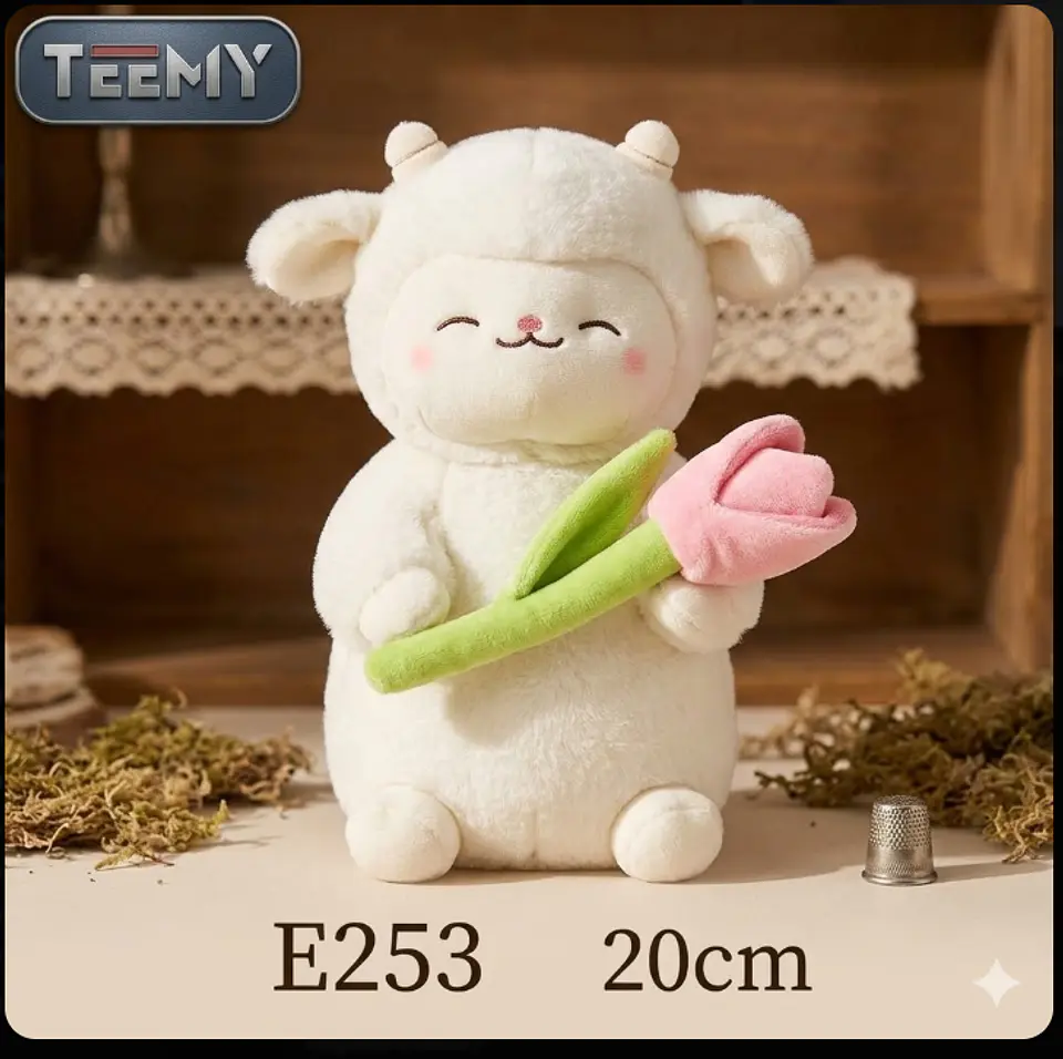 PELUCHE OVEJA 20 CM, 3 DEL MISMO POR MAYOR  (E253) 1